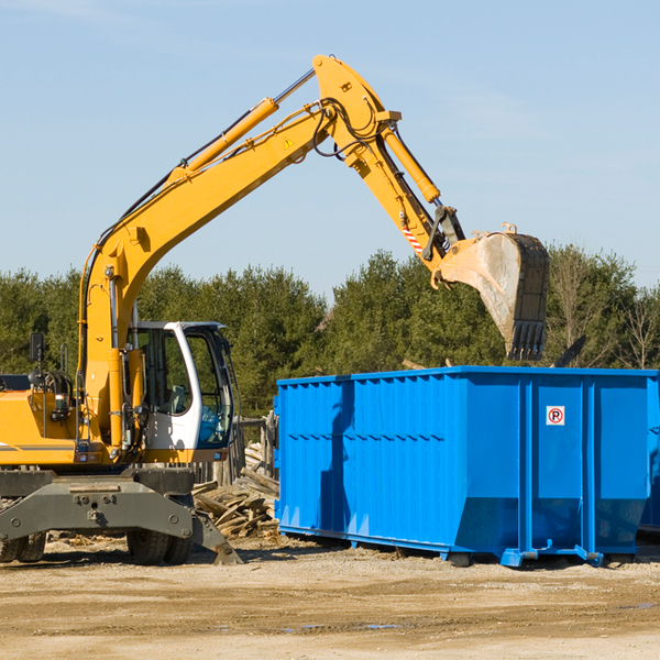 what happens if the residential dumpster is damaged or stolen during rental in Grand Valley PA